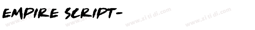 Empire Script字体转换
